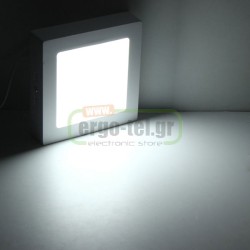 Led panel λευκό τετράγωνο εξωτερικό 20W 230V 6000k ψυχρό λευκό φως 120° 1800lm